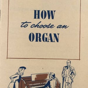 1955 CONN ORGAN How to Choose an Organ sales brochure vintage keyboards
