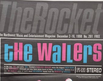 The ROCKET Seattle 1998 newspaper &#39;zine Post Grunge WAILERS HELLACOPTERS Walkabouts Mark Lanegan
