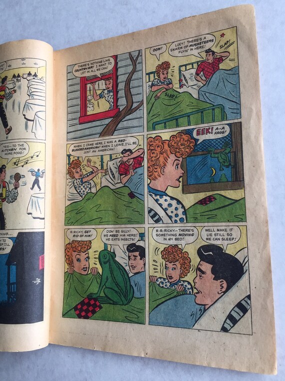 I Love Lucy 1955 Dell Comic Book Lucille Ball Desi Arnez Poor Condition Body Image Weight Loss Story