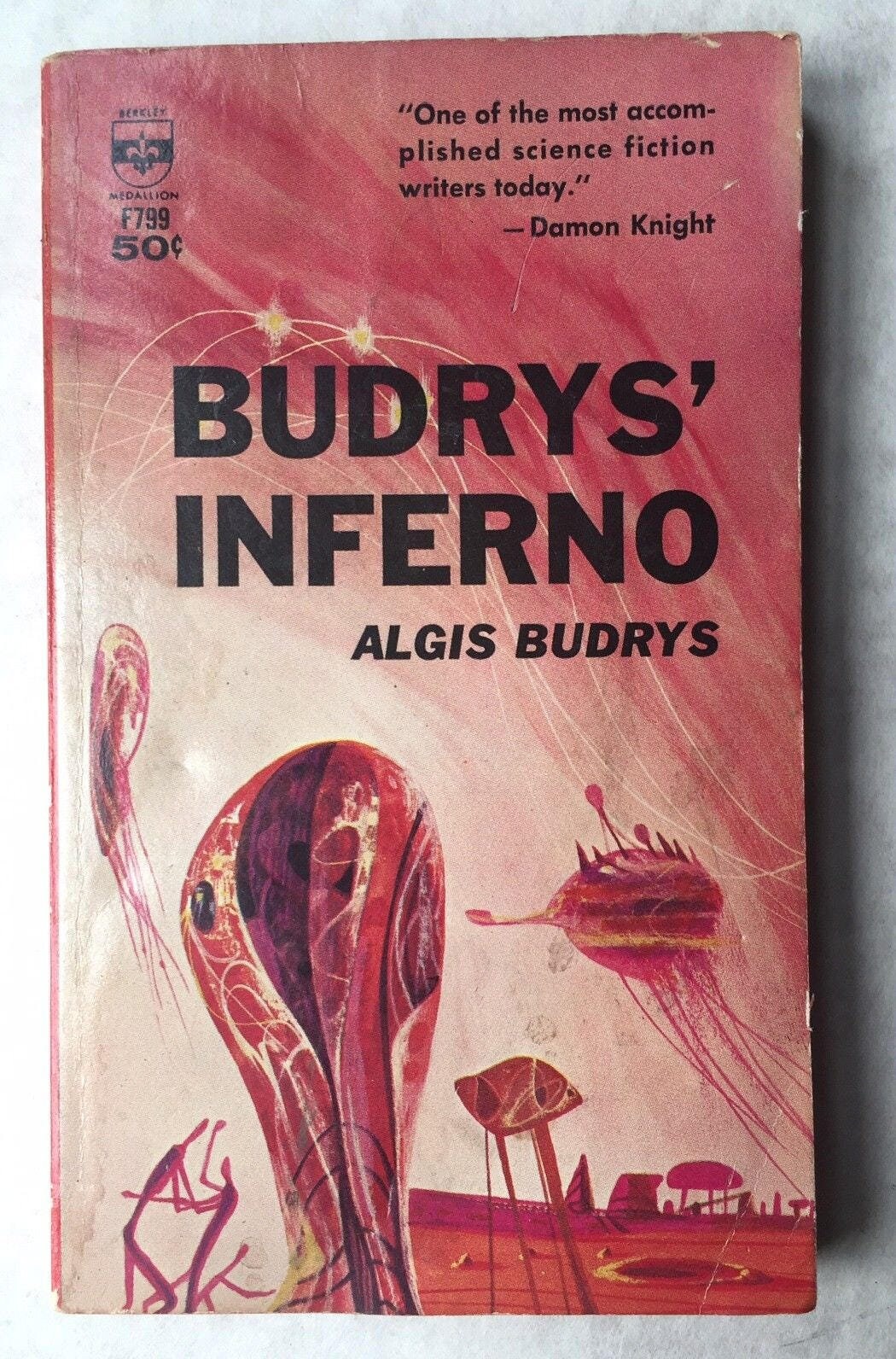 1963 ALGIS BUDRYS Budreys' Inferno Science Fiction paperback book Richard Powers