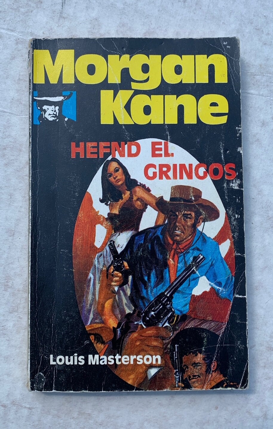 1983 El Gringo's Revenge Cowboy Western paperback (IN ICELANDIC) Louis Masterson Kjell Hallbing