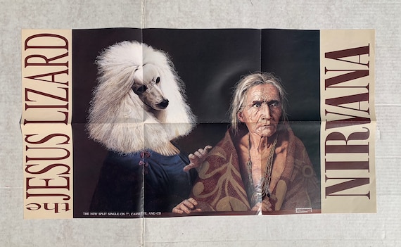 NIRVANA / JESUS LIZARD 1993 Original Poster From Touch & Go