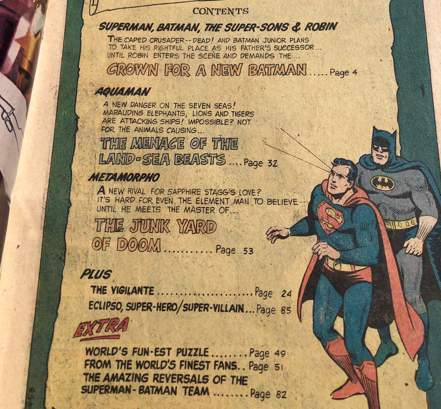 SUPERMAN BATMAN World's Finest 228 1977 DC Comic Aquaman - Etsy Australia