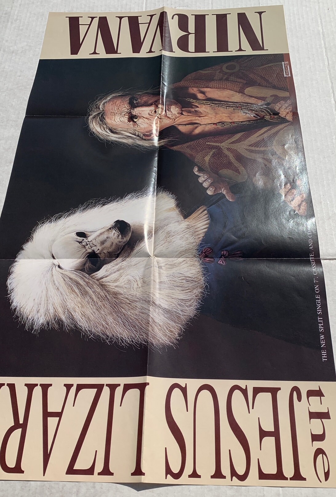 NIRVANA / JESUS LIZARD 1993 Original Poster From Touch & Go