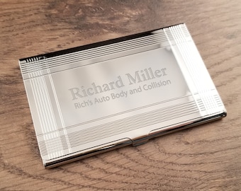 business card holder silver bars with free engraving personalized custom business or credit card holder - Engraved Business Card Holder business card holder silver bars with free engraving personalized custom business or credit card holder - Engraved Business Card Holder