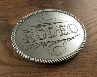 Engraved Belt Buckle, Personalized Antique Pewter Rope Design Belt Buckle, Men's Belt Accessories, Handmade Gift, Popular Right Now