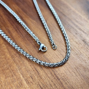 Stainless Steel Necklace, Rope Men&#39;s Chain, Durable Chain, Popular Right Now
