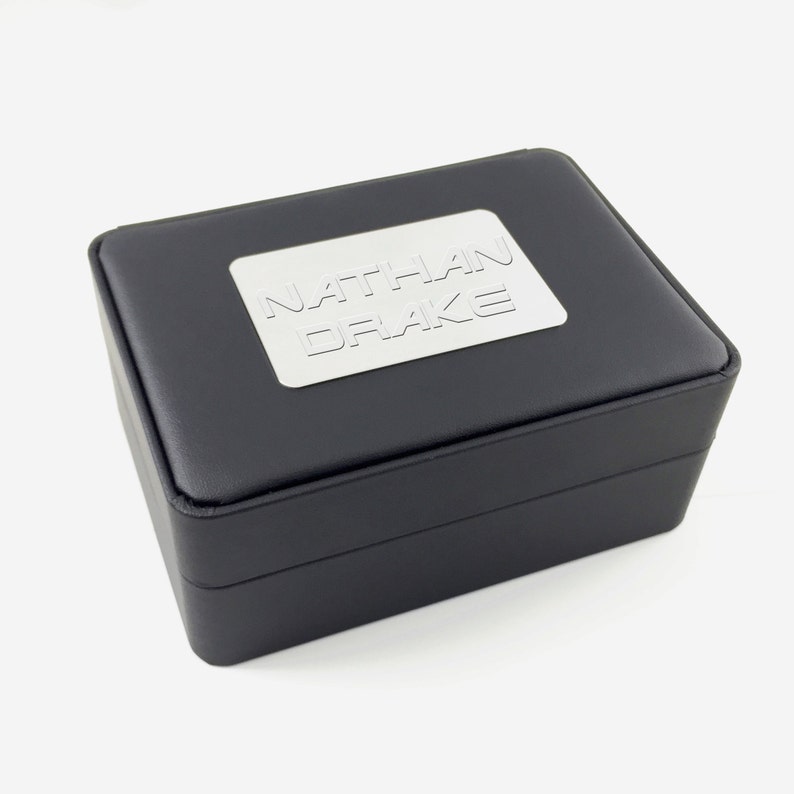 Personalized Cuff Link Display Case Engraved for Free Etsy