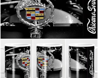 Caddy  Hood Ornament Chicano Soul 15oz photo mug