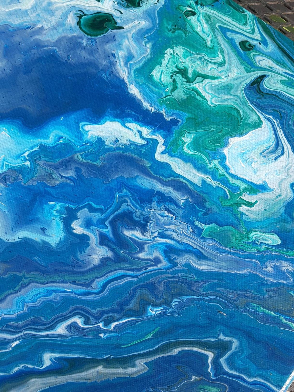 Abstract Blue Wall Art Contemporary Wall Decor Canvas Art Etsy UK