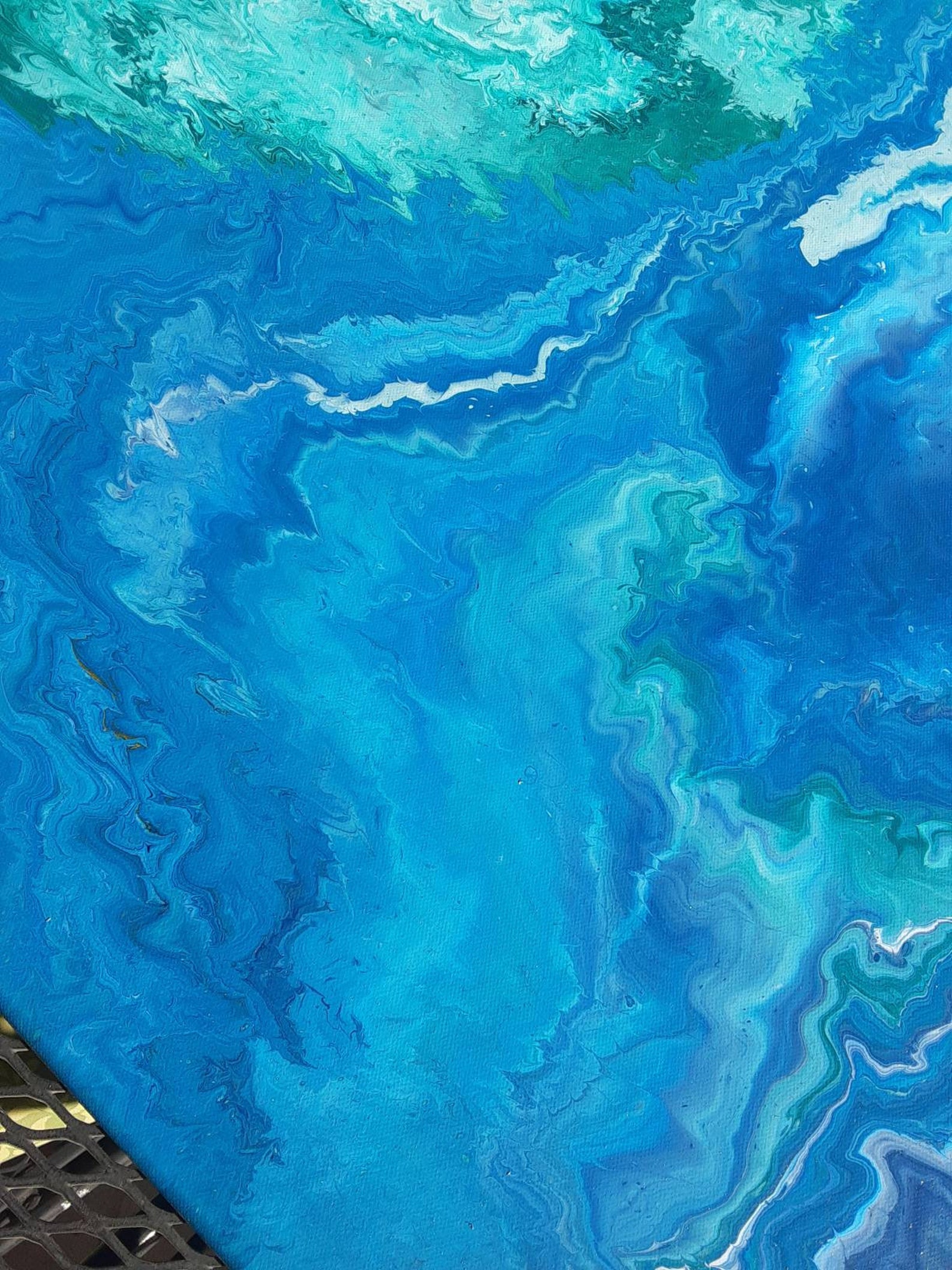 Abstract Blue Wall Art, Contemporary Wall Decor, Canvas Art, Movement