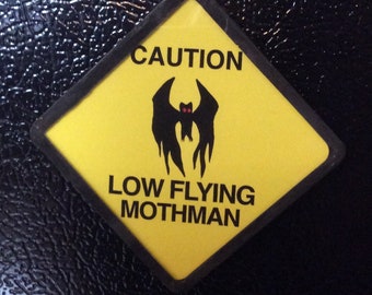 Caution Low Flying Mothman, magnet