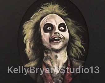 Beetlejuice, Giclee print from original Pastel Painting