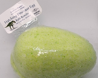 Dinosaur Egg Bath Bomb | "Hatching" Bath Bomb With Toys Inside | Kids Bath Fizzy | Bath Bomb For Kids