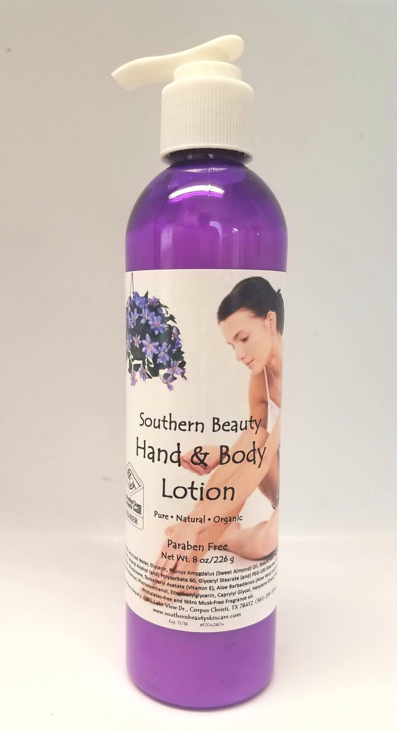 Hand & Body Lotion Paraben Free Non Greasy Long Lasting Etsy