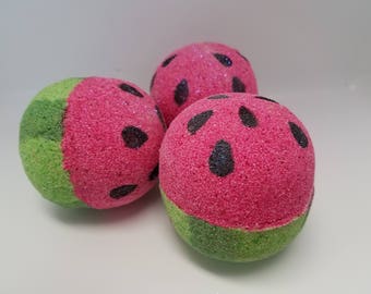 Watermelon Bath Bomb | Kids Bath Bomb | Bath Fizzy | Nontoxic Bath Bomb | Summer Party Favor