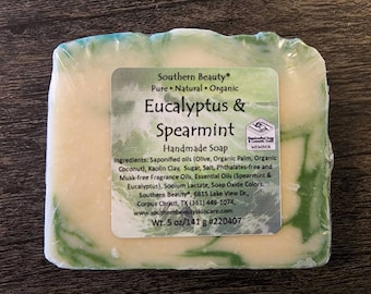 Eucalyptus and Spearmint Soap | Natural Handmade Soap | Artisan Bar Soap