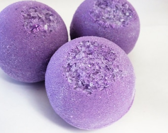 Lavender Amethyst Bath Bomb | Lavender Bath Bomb | Bath Bomb | Gift For Her | Gift For Mom
