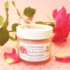 Pink Rose Facial Wash | Pink Clay Facial Wash | Natural Face Wash