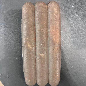 Antique cigar holder, metal, early Americana tobacco decor