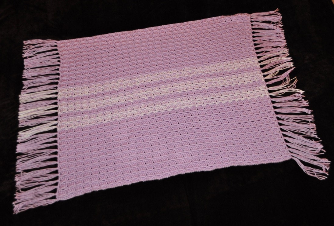 Luxurious Baby Blanket Thick Large Lavender White Fringe Etsy