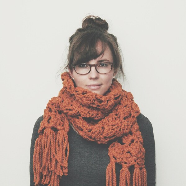 northbound scarf // butterscotch // wool acrylic blend