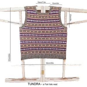 TUNDRA – a handknit Fair Isle Vest