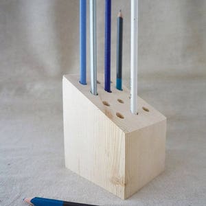 Wooden pencil holder image 2