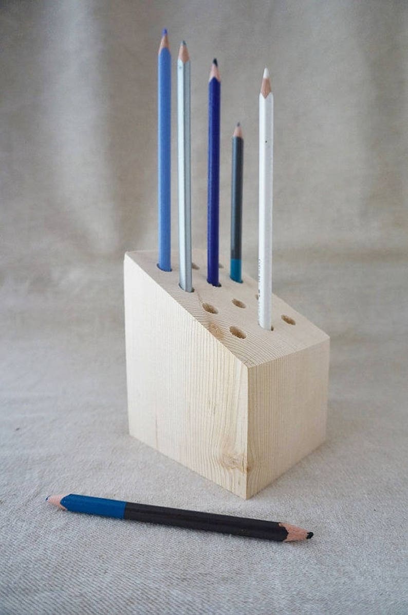 Wooden pencil holder image 2