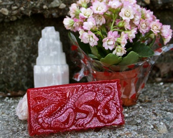 Dragon's Blood Soap Bar (Hemp Oil): Protection & Sexuality. | Goth | Dragon | Game of Thrones | Witch | Witchcraft | Vegan Soap | Magick |