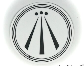 Awen Sticker 2" | Celtic Mythology | Druid | Drudic | Flowing Inspiration | Cerridwen | Brigid | Bard | Pagan | Witchcraft | Wicca | Wiccan