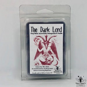 The Dark Lord Wax Melts: Artisan Wax Melts for Transformation, Death Deities, & Baphomet | Soy | Occult | Witchcraft | Wicca | Goth | TST