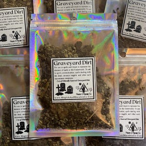 Graveyard Dirt 1oz | Spell Tool | Ethically Obtained | Goth | Witch | Pagan | Spirit Communication | Spirit Magick | Earth Element | Wicca