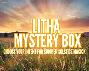 Litha Sabbat Mystery Box: Choose your size & intent! | Sun God, Summer Solstice | Apollo | Sól | Sea Witch | Horus | Ra | Holly King | Witch