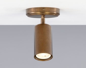 Evanston Directional Brass Ceiling Spot Light 8" IP20