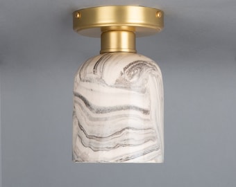 Osier marmeren keramische plafondlamp 4,5 inch IP20