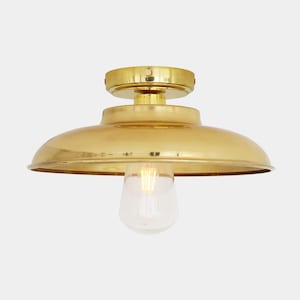 Darya Industrial Brass Ceiling Light 12.5&#39;&#39; (32cm) IP65