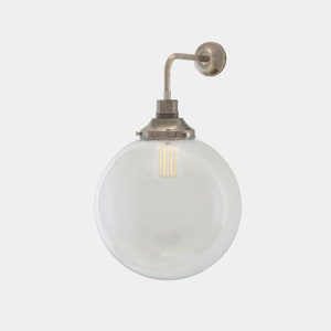 Applique murale boule en verre transparent/opale Bamako 11,8 po. (30 cm)