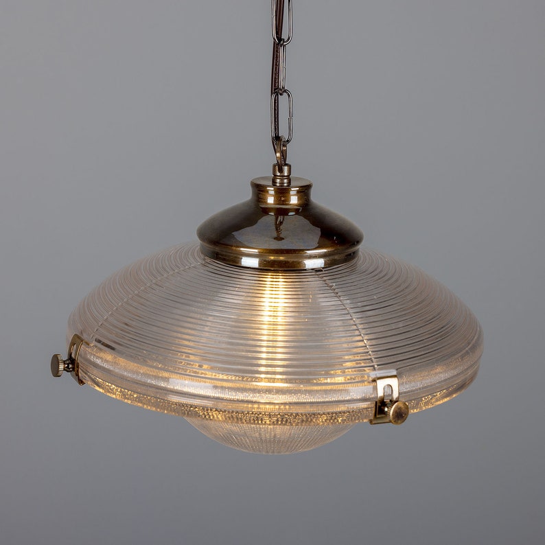 Ozark Victorian Vintage Glass Pendant Light 33cm image 6