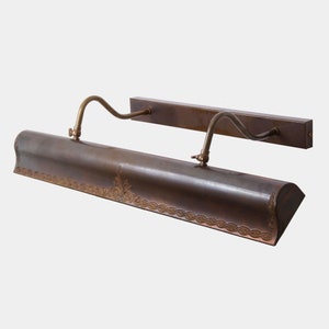 Grande applique pour tableau Spence en laiton moulé 60 cm