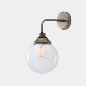Applique murale de salle de bain globe transparent Laguna 20 cm (20 cm) IP44