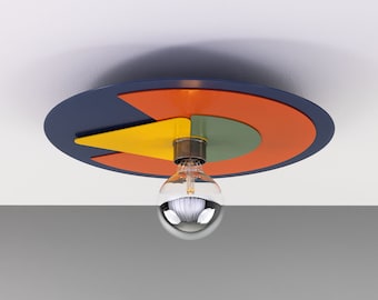 Neptune Colourful Disc Ceiling Light