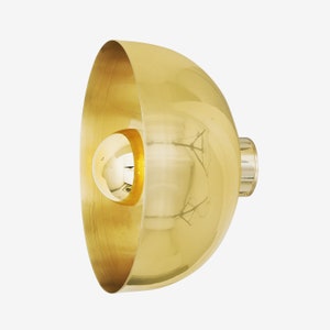 Maua Modern Wall Sconce / Wall Sconce / Brass Wall Light / Modern Wall Lamp / 4 Color Finishes / 11.8x11.8x7.5&quot; (30x30x19cm)