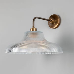 Mono Vintage Railway Glass Wall Sconce 11.75&#39;&#39; (30cm)