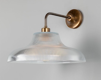 Mono Vintage Railway Glass Wall Sconce 11.75&#39;&#39; (30cm)