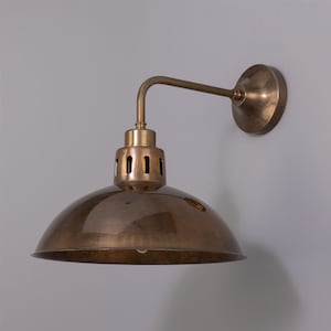 Paris Industrial Brass Wall Sconce 11.8'' (30cm)