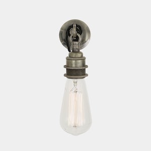 Rehau Industrial Bare Bulb Wall Light on Hook image 6