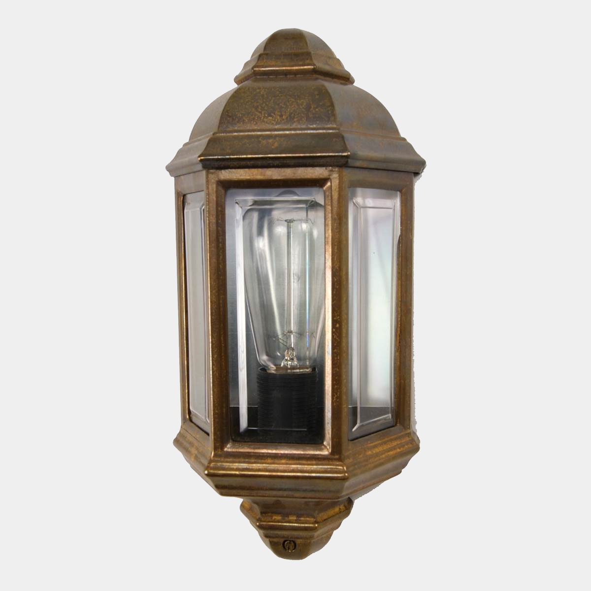 Black and brass cheap outdoor wall light