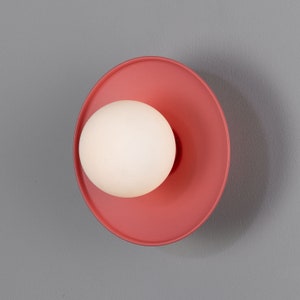 Aosta Messingscheibe Badezimmer-Wandleuchte mit Glaskugel 7" IP65