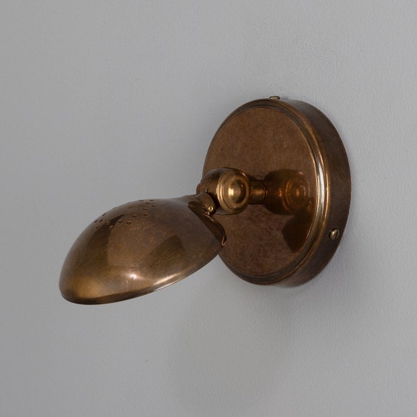 Cody Adjustable Vintage Brass Wall Light